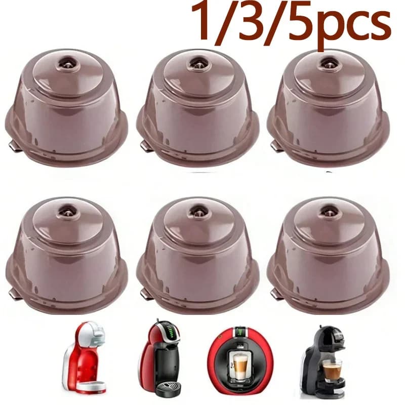 1/3/5/10pcs filtro reutilizable para cápsulas de café, dispensador para Nescafe Dolce Gusto, cápsulas recargables compatibles