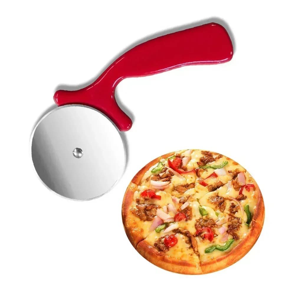 Nuevos cortadores de pizza, accesorios de cocina, acero inoxidable, rodillo cortador de repostería, cuchillo para pizza, rueda cortadora de galletas y pasteles, tijeras de corte