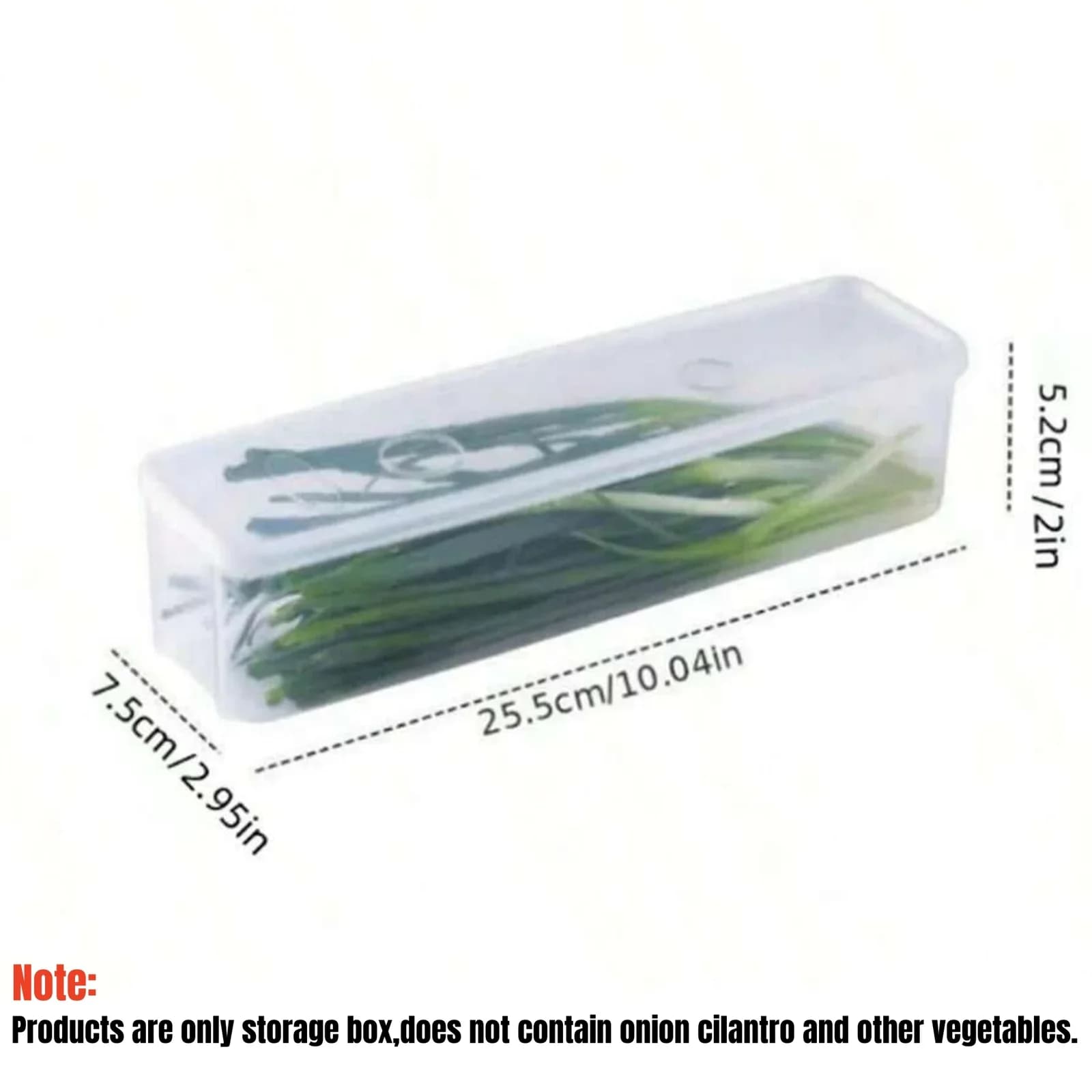 1/2/4Pcs Cajas de almacenamiento para refrigerador con tapa Caja de conservación fresca de plástico para cocina, cebollines, cilantro, huevos, fideos, recipiente sellado