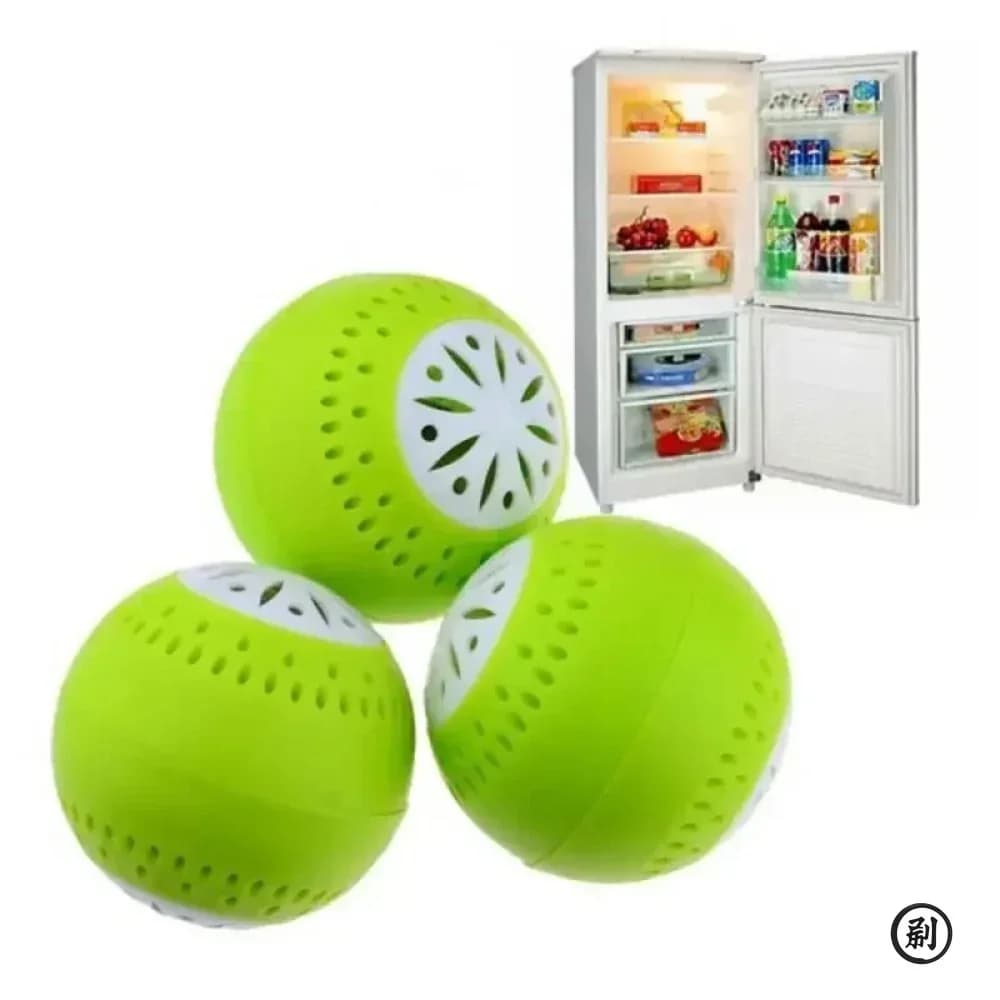 3 Piezas/juego Desodorante para Refrigerador, Bolas Eliminadoras de Olores para Nevera con Carbón Activo, Herramienta de Cocina Productos de Limpieza para el Hogar