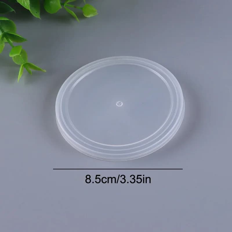 5Pcs Tapa de lata transparente portátil de ABS reutilizable para conservación de alimentos, tapa para latas, suministros domésticos para mascotas
