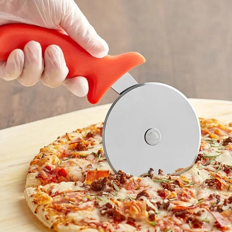 Nuevos cortadores de pizza, accesorios de cocina, acero inoxidable, rodillo cortador de repostería, cuchillo para pizza, rueda cortadora de galletas y pasteles, tijeras de corte