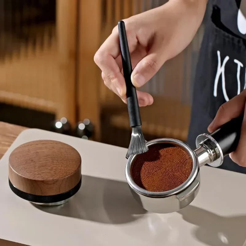 Juego de limpieza para café, cepillo manual para molinillo y cafetera, soplador de balón ecológico y potente