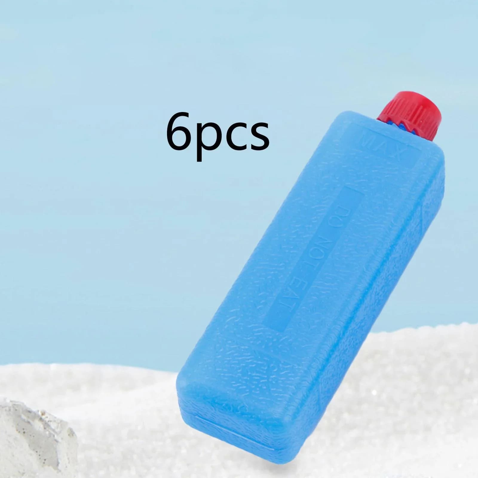 6-12PCS bloques de hielo reutilizables rectangulares, paquetes de hielo para congelador, para camping al aire libre, picnics, barbacoas, viajes, paquete de enfriamiento