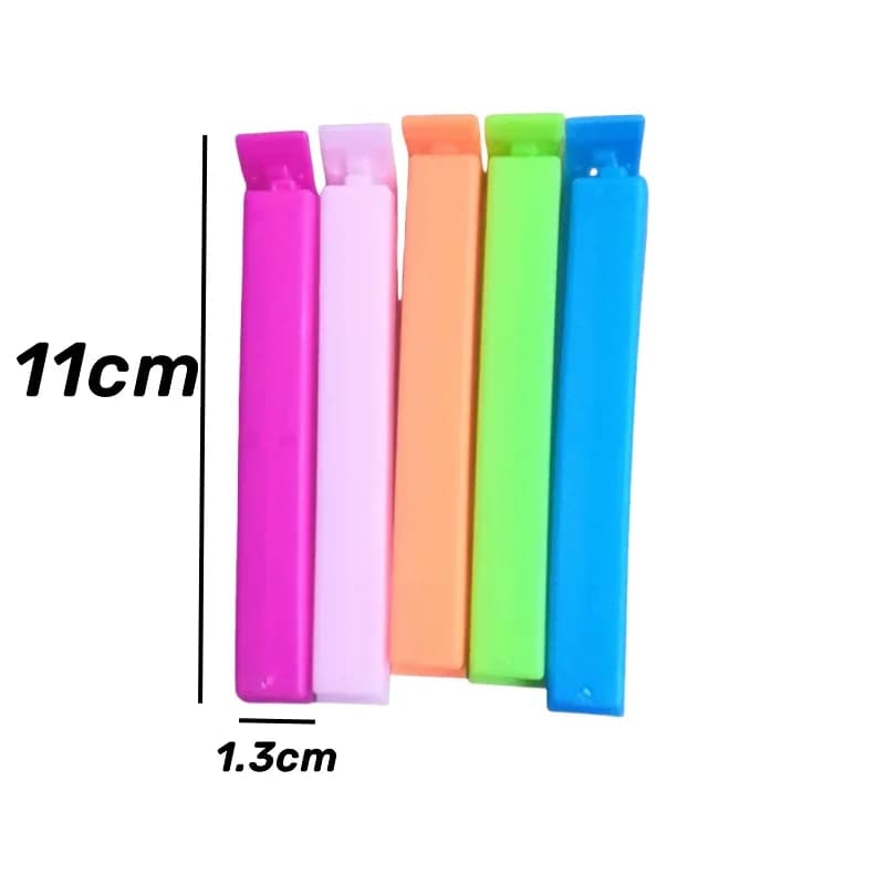 5-30pcs clips de sellado coloridos, pinza selladora para bolsas de snacks, a prueba de humedad y conservación de frescura, accesorio de cocina reutilizable para bolsas de plástico
