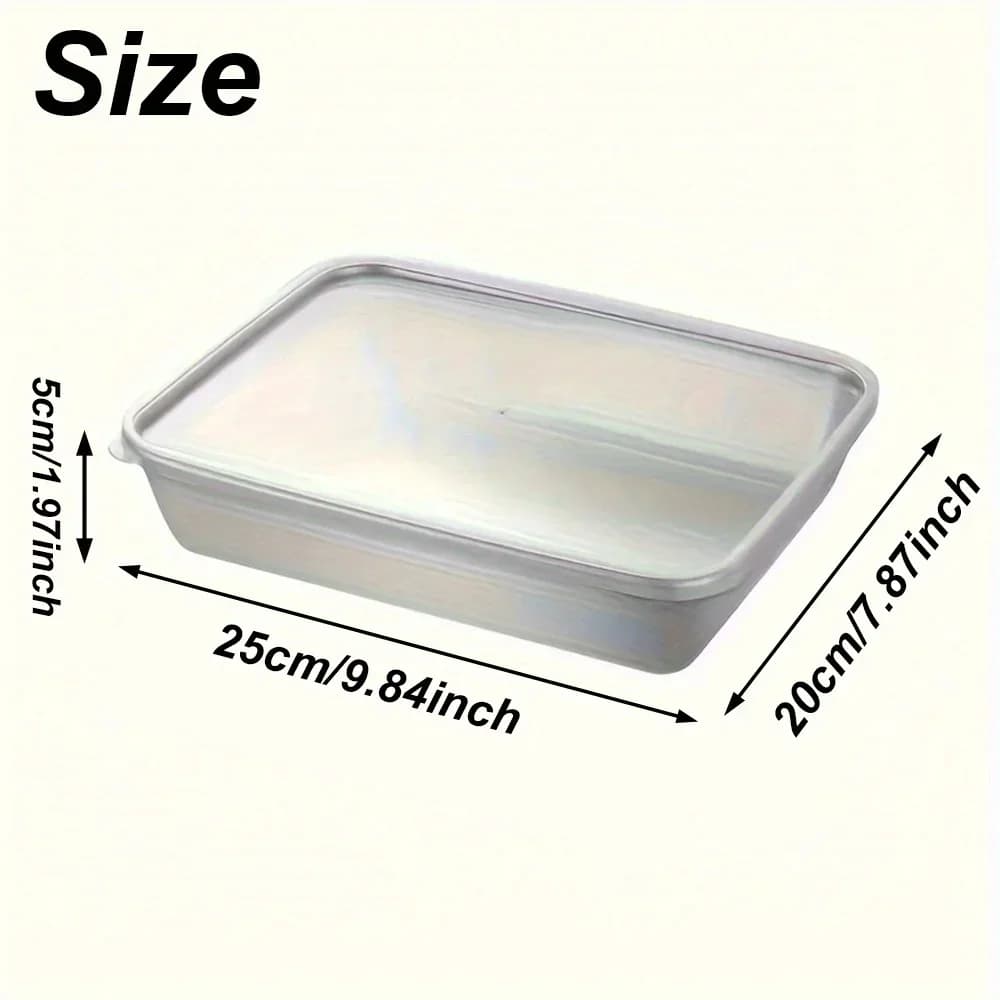 3pcs Contenedores de alimentos de acero inoxidable y lonchera, tapas transparentes apilables a prueba de fugas, artículos y accesorios de cocina para camping