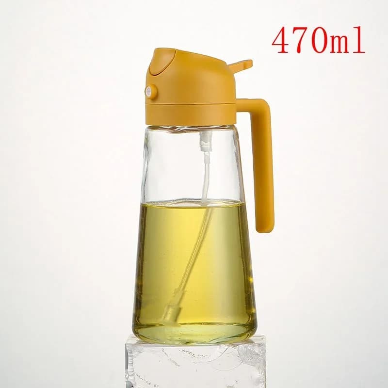 1pc 100/200/300/500ml Aceitera en spray para cocina, botella pulverizadora de aceite de oliva comestible, depósito de aceite en niebla para freidora de aire