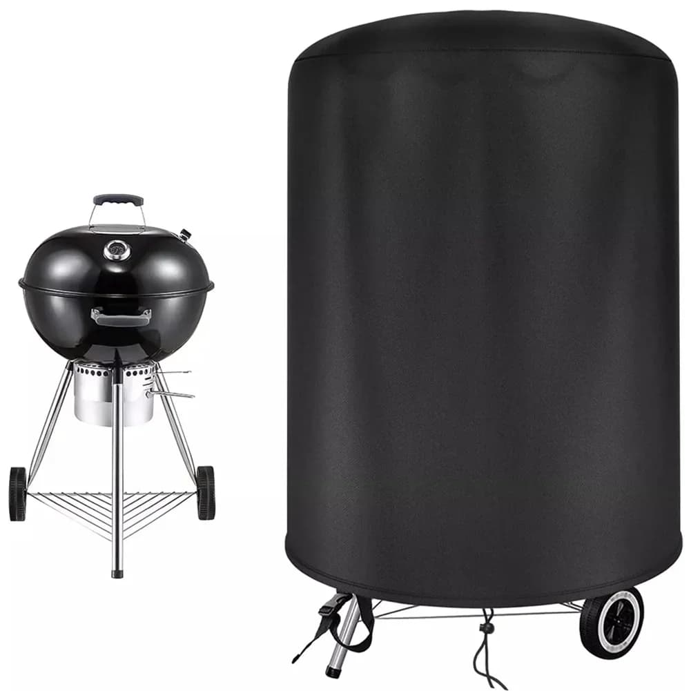 Raweao funda para barbacoa Kettle para Weber, impermeable, redonda, protectora contra la lluvia, Oxford, para herramientas de barbacoa al aire libre, 57Cm