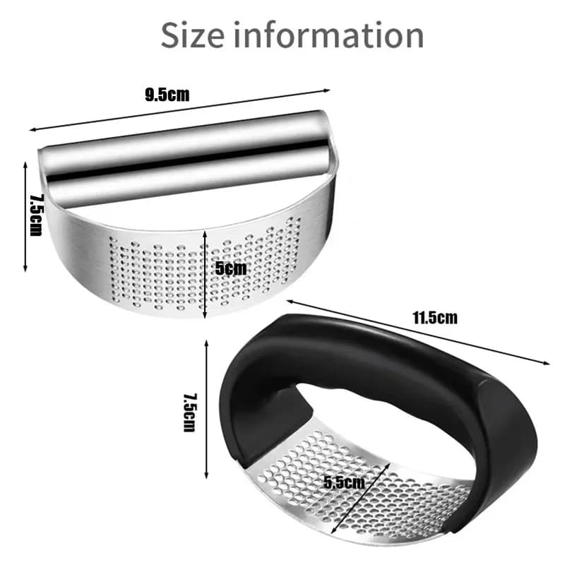 Exprimidor de ajo de acero inoxidable mejorado, prensa manual para ajo y jengibre, triturador tipo balanceo, utensilio para picar ajo, gadget de cocina