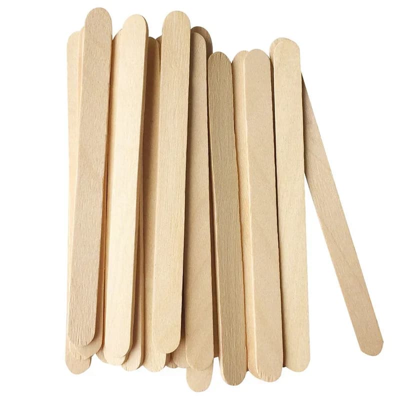 Leeseph Palitos para manualidades, palitos para helado de madera, palito de polo de 11.4cm de largo, para postres helados, resina, herramientas de manualidades