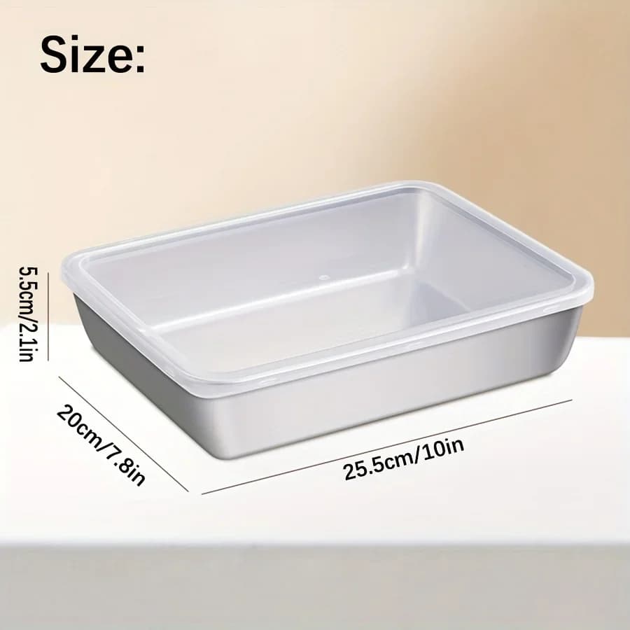 Juego de 3 recipientes de almacenamiento de alimentos de acero inoxidable - Organizadores de cocina herméticos sin BPA para frigorífico/despensa/alimentos secos