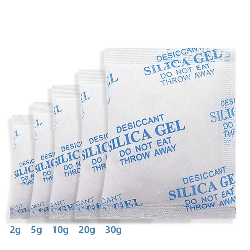 Bolsa deshumidificadora de gel de sílice no tóxico de 2/5/10/20/30g, absorbente de humedad para cocina, habitación y sala de estar