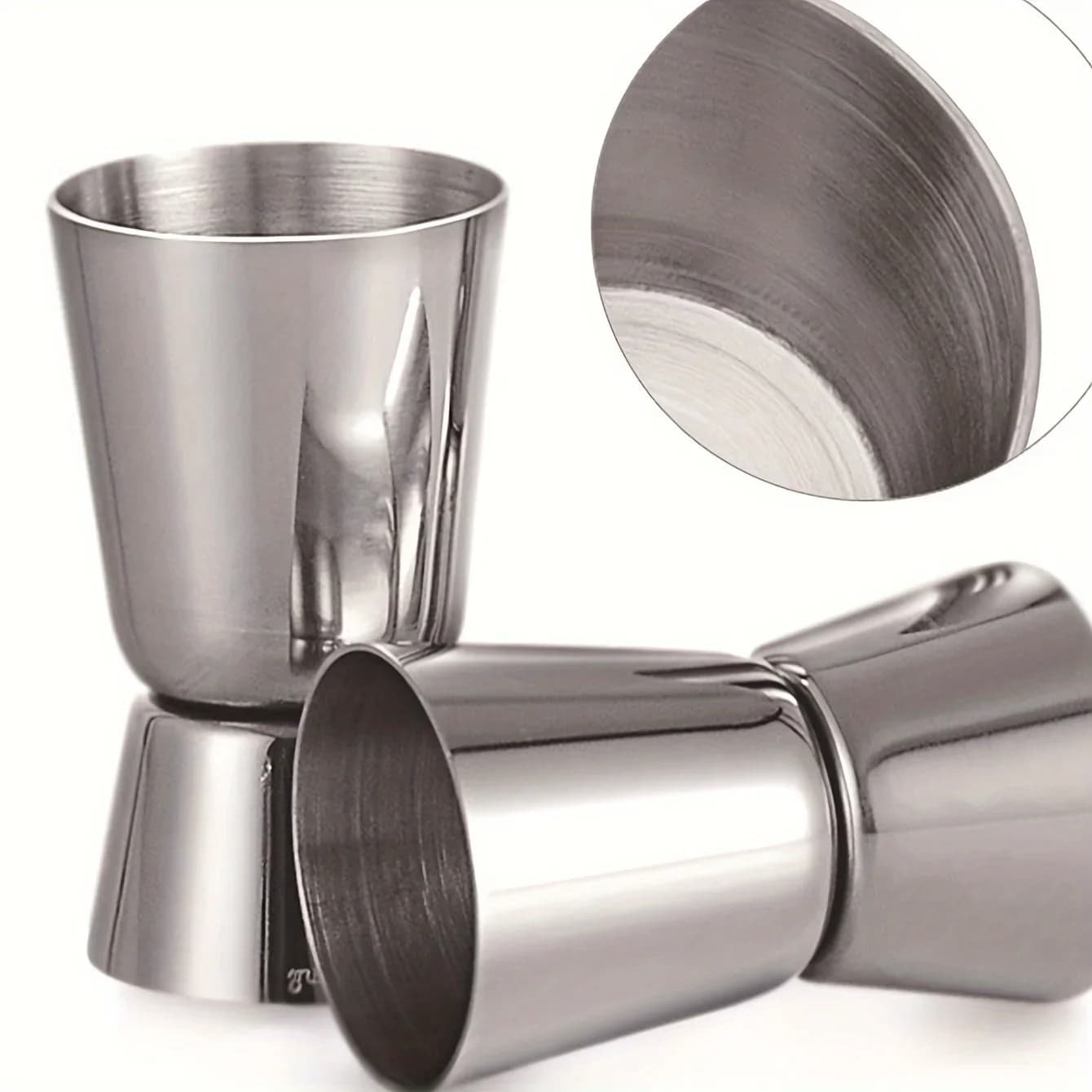 Vaso medidor de acero inoxidable, jigger, medidor doble para cócteles, botella medidora de alcohol, herramienta de bar para fiestas