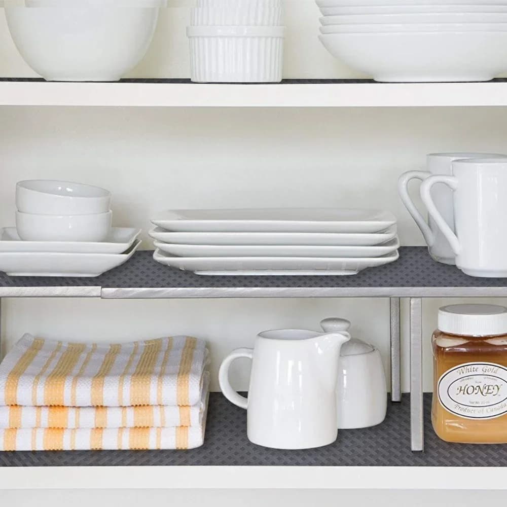 Protector antideslizante para estantes y cajones, organizador impermeable para armarios de cocina