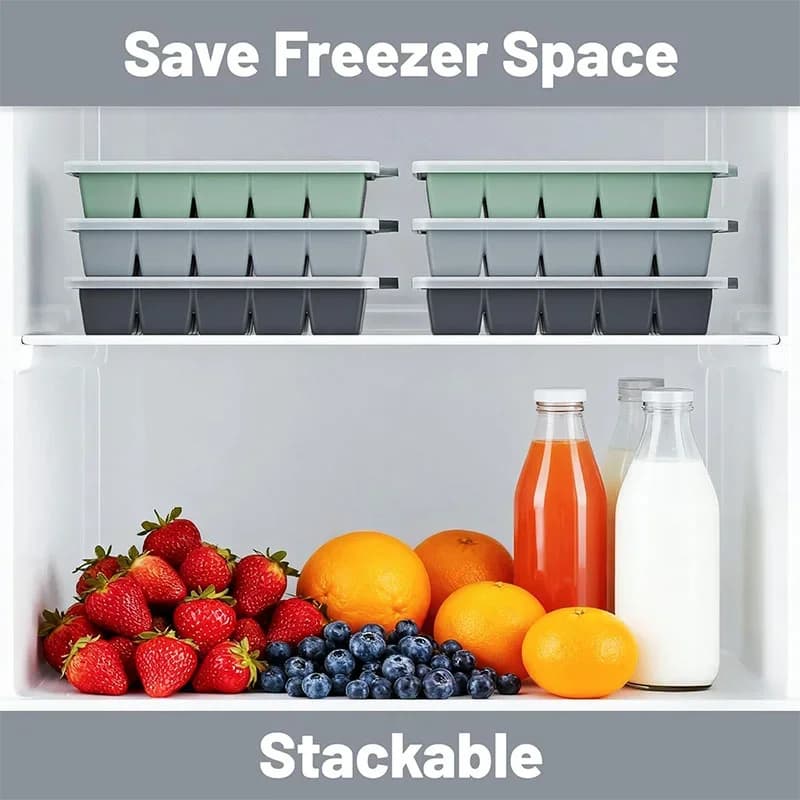 2 moldes de silicona para cubitos de hielo con tapa - 15 cavidades, reutilizables para whisky y cócteles