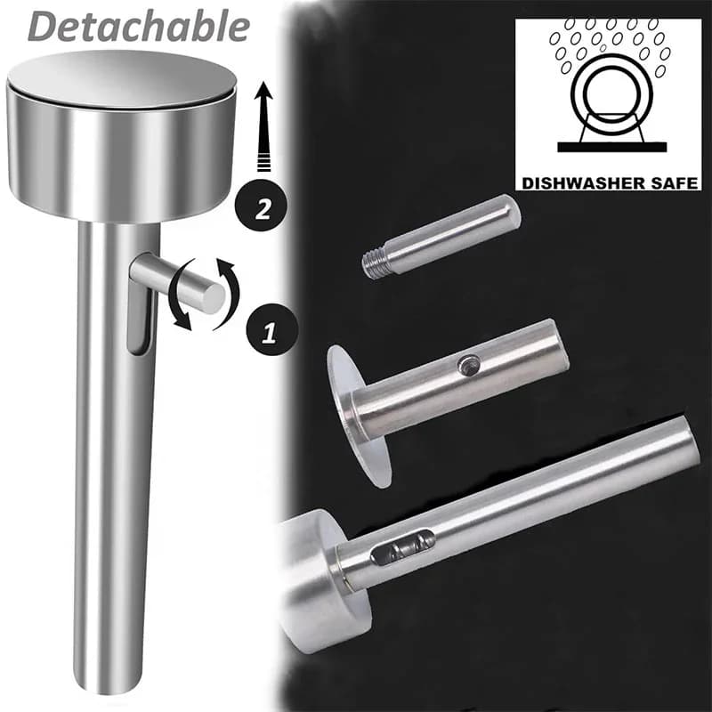 Molde cuchara para falafel y albóndigas de acero inoxidable - Utensilio profesional antiadherente