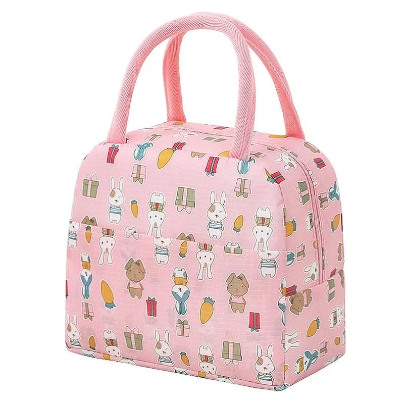 Bolsa de almuerzo grande e aislante, colorida, con forro de aluminio, bolsa bento engrosada, bolsa térmica para almuerzo y almacenamiento