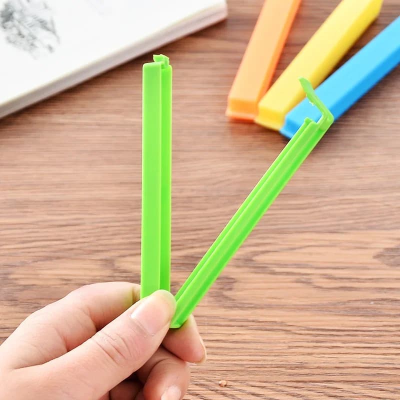 5-30pcs clips de sellado coloridos, pinza selladora para bolsas de snacks, a prueba de humedad y conservación de frescura, accesorio de cocina reutilizable para bolsas de plástico