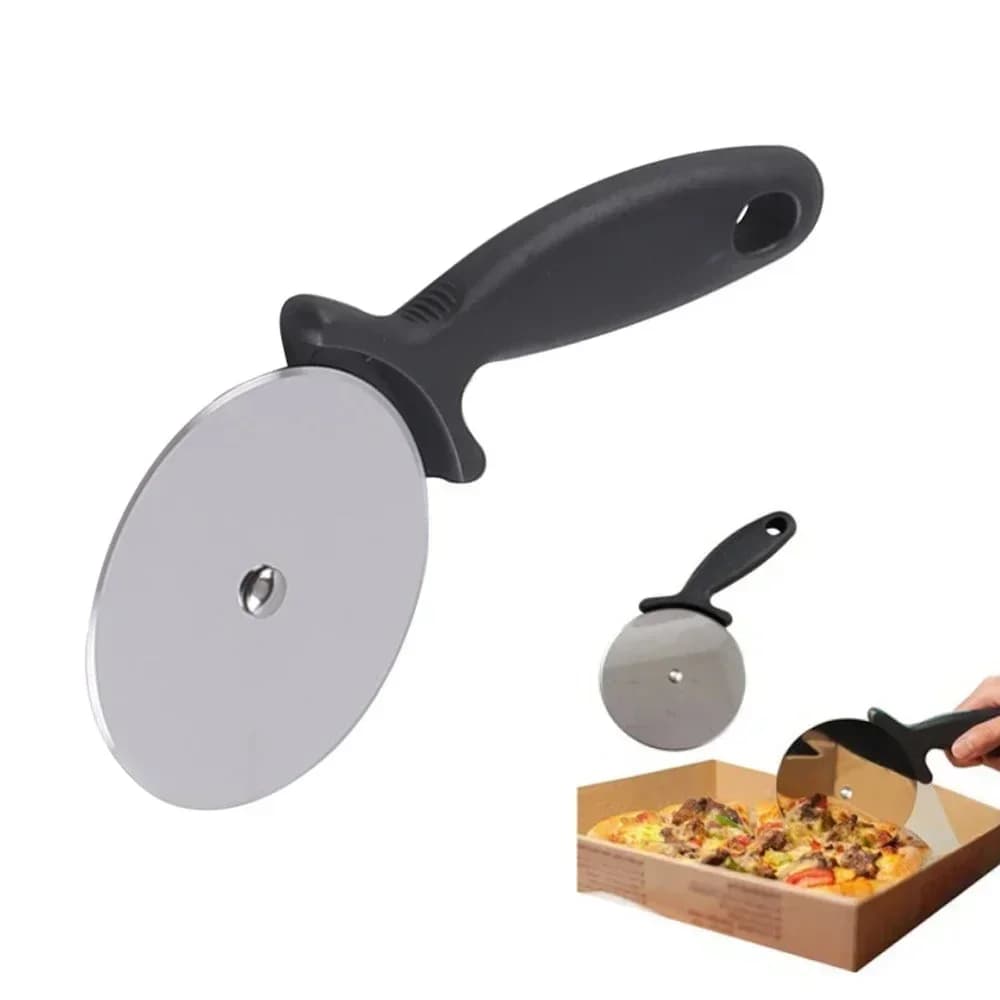 Nuevos cortadores de pizza, accesorios de cocina, acero inoxidable, rodillo cortador de repostería, cuchillo para pizza, rueda cortadora de galletas y pasteles, tijeras de corte