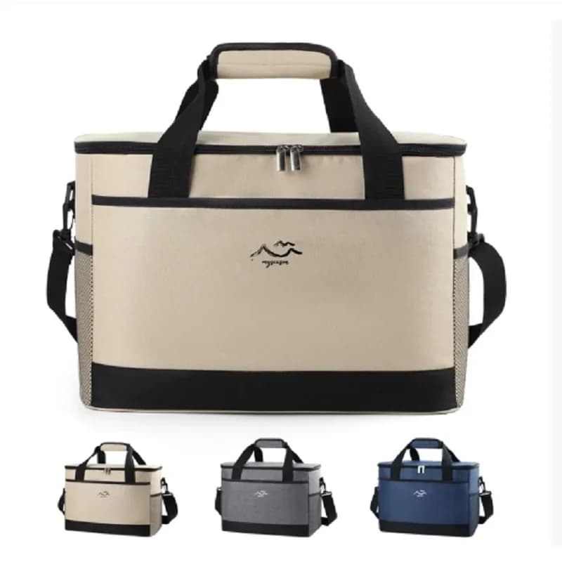 Bolsa de almuerzo aislante cuadrada de gran capacidad, bolso cruzado minimalista para conservar frescura, para uso al aire libre