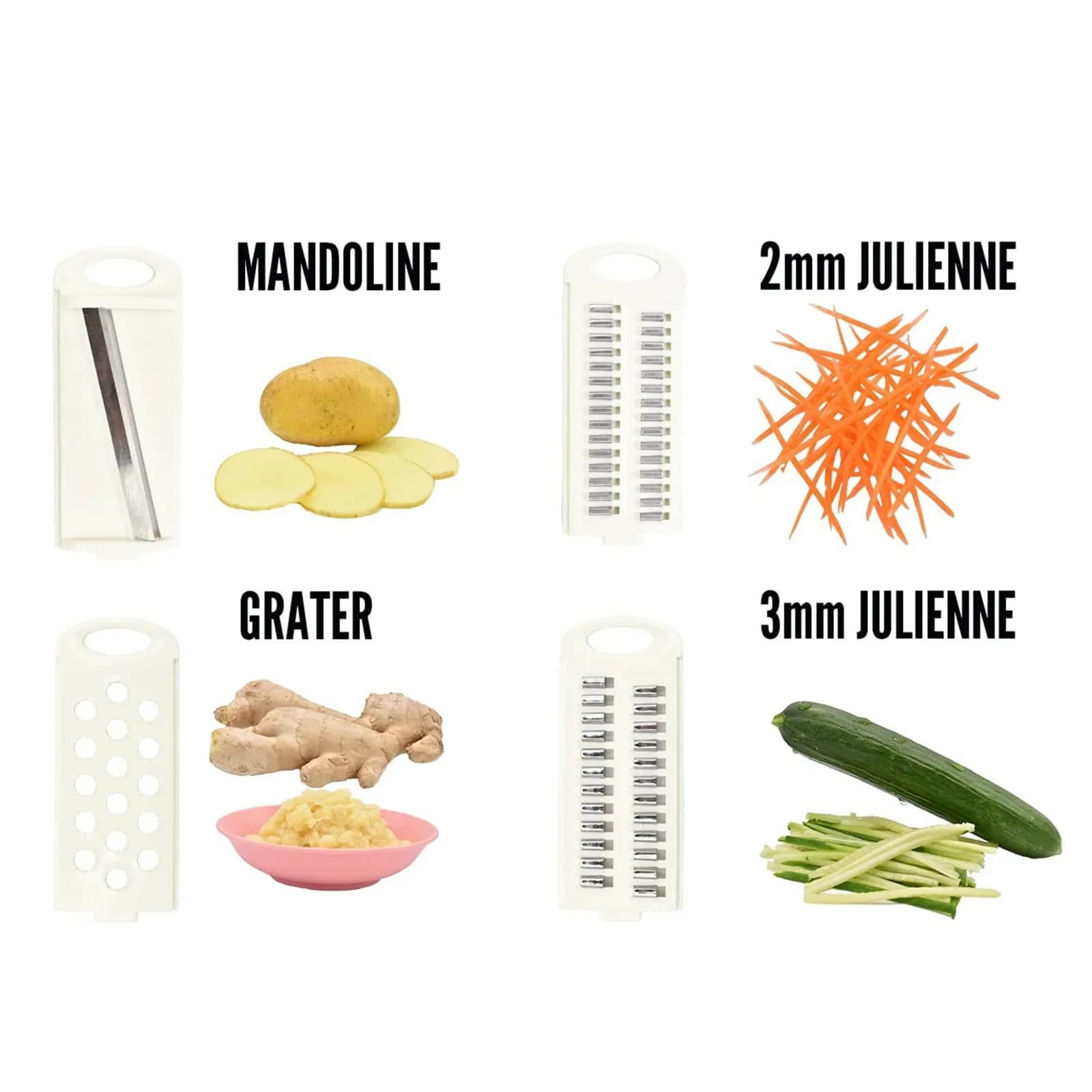 Cortador manual multifuncional 5 en 1 para verduras y frutas, rallador, picador de patatas para el hogar, utensilios de cocina, picador de verduras