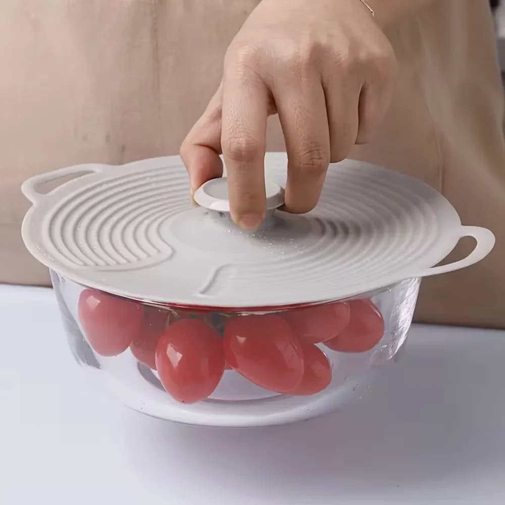 Tapas de silicona para cuencos, tapas para microondas anti salpicaduras, reutilizables y resistentes al calor, aptas para cuencos, platos, ollas, sartenes, vitrocerámicas y hornos