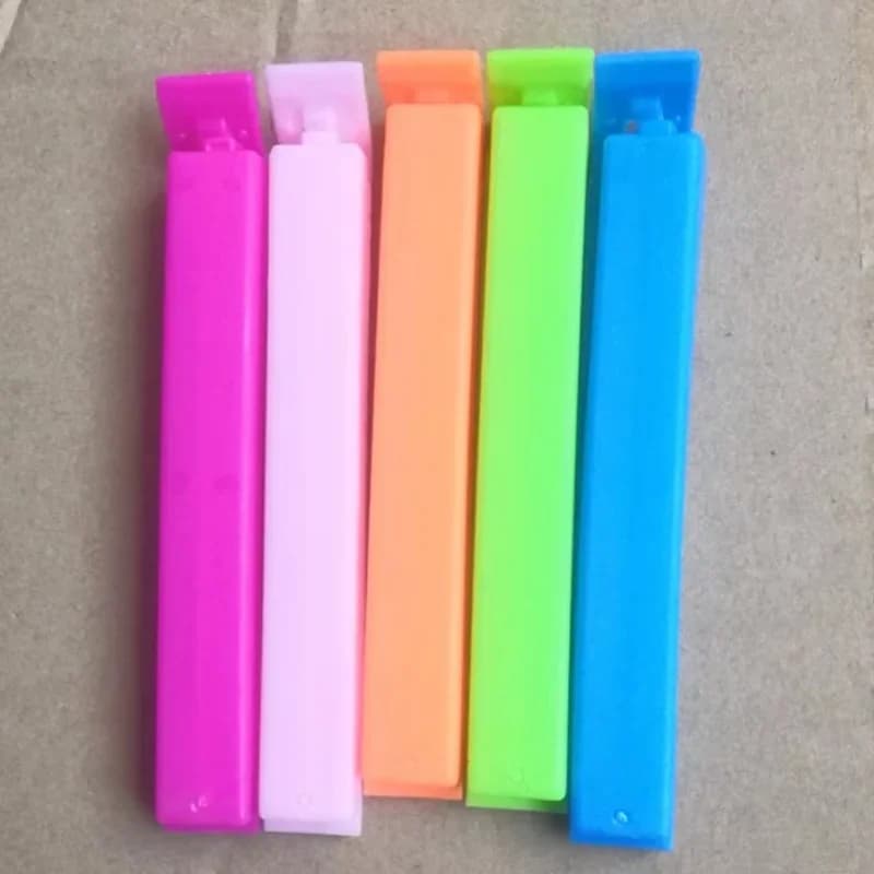 5-30pcs clips de sellado coloridos, pinza selladora para bolsas de snacks, a prueba de humedad y conservación de frescura, accesorio de cocina reutilizable para bolsas de plástico