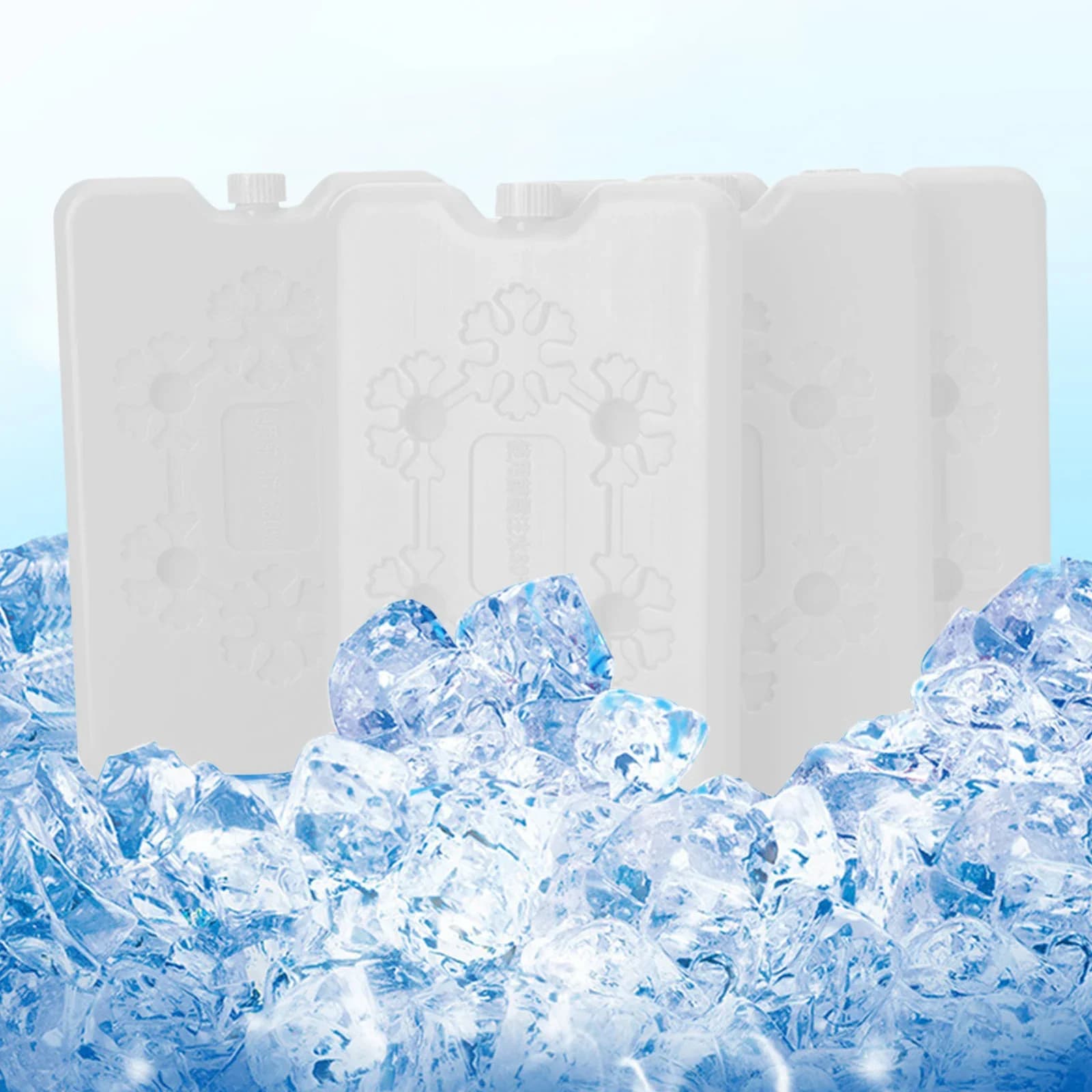 Bolsa de hielo reutilizable para nevera, acumulador de frío de alta resistencia, bolsas frías para lonchera, bolsos y neveras, seguras y eficaces