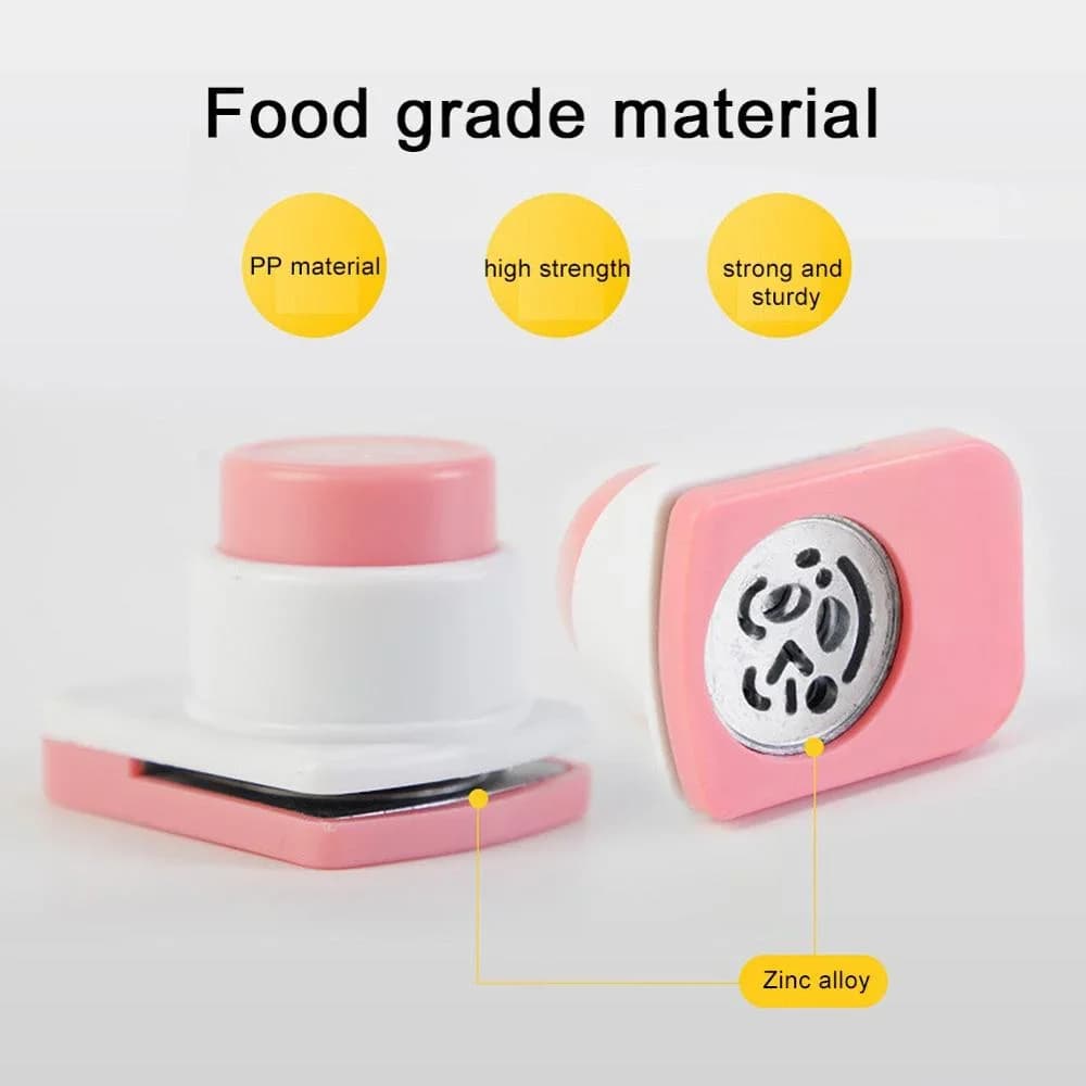 Cortador DIY de nori, moldes para bolas de arroz, cara sonriente, molde de arroz estilo caricatura, molde de onigiri, dispositivo de estampado, molde para sushi, decoración de bento