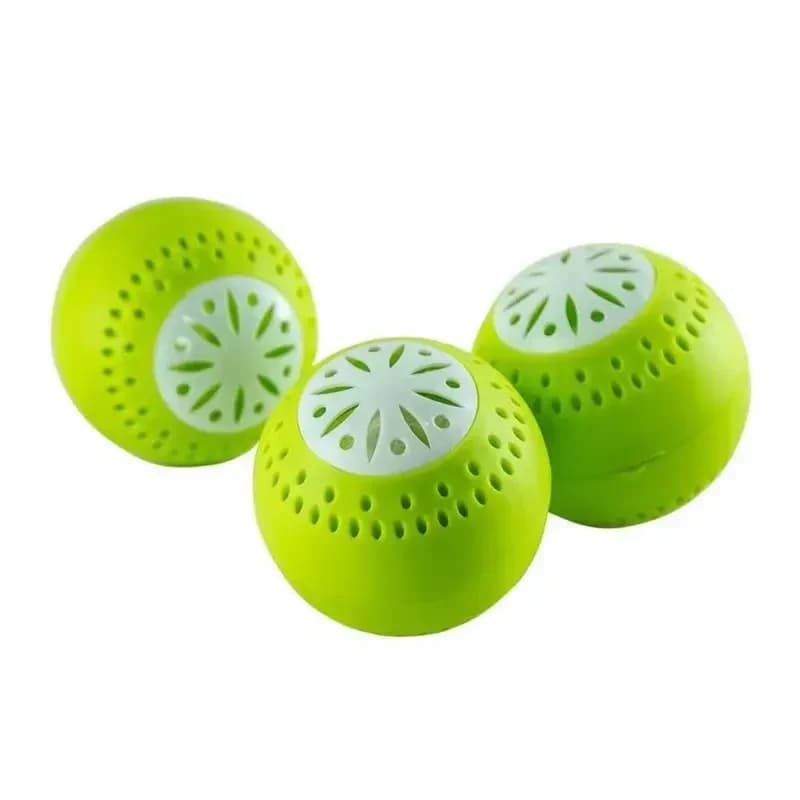 Desodorante para refrigerador de 3 piezas/juego, bolas eliminadoras de olores con carbón activo, producto de limpieza doméstica para cocina