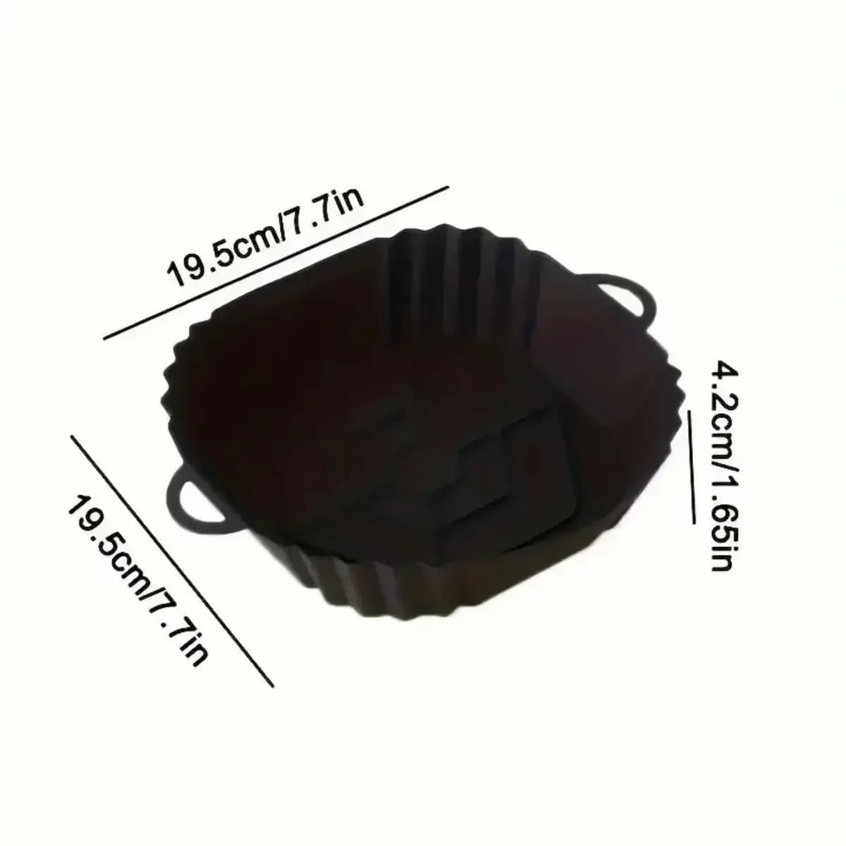 Molde de silicona reutilizable para freidora de aire, antiadherente y resistente al calor