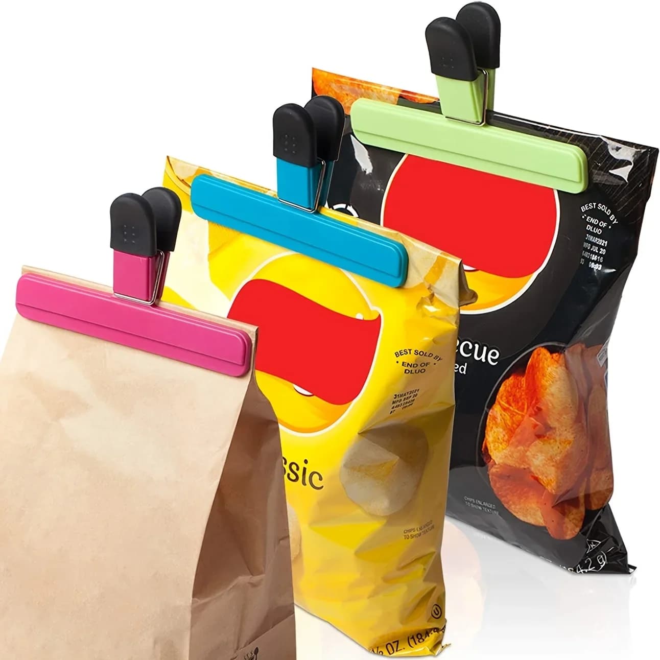 Pinzas de cocina resistentes multiusos Pinzas duraderas para bolsas de snacks y alimentos Organizador de almacenamiento para frescura y cierre seguro