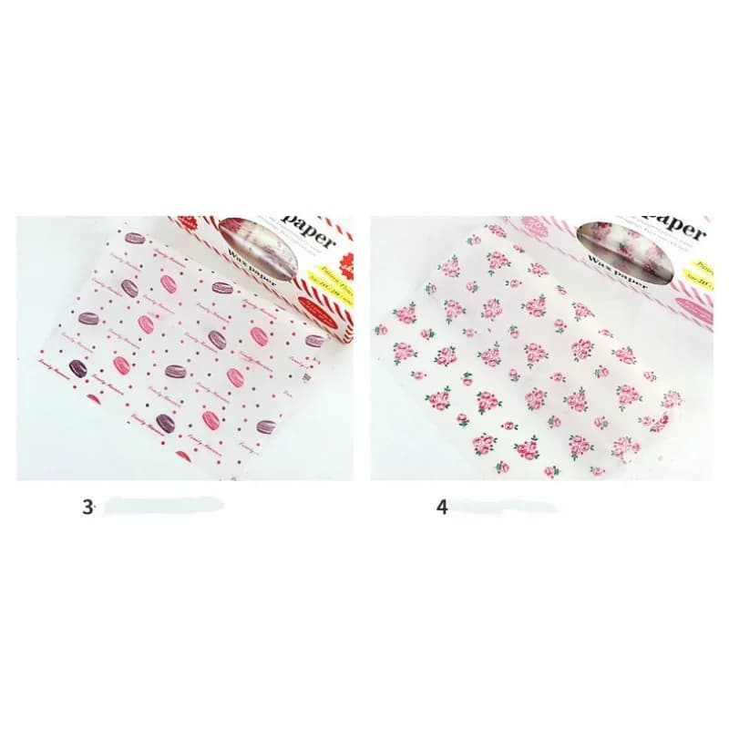 Papel encerado antigrasa para alimentos, 50 uds., para pan, sándwiches y hamburguesas